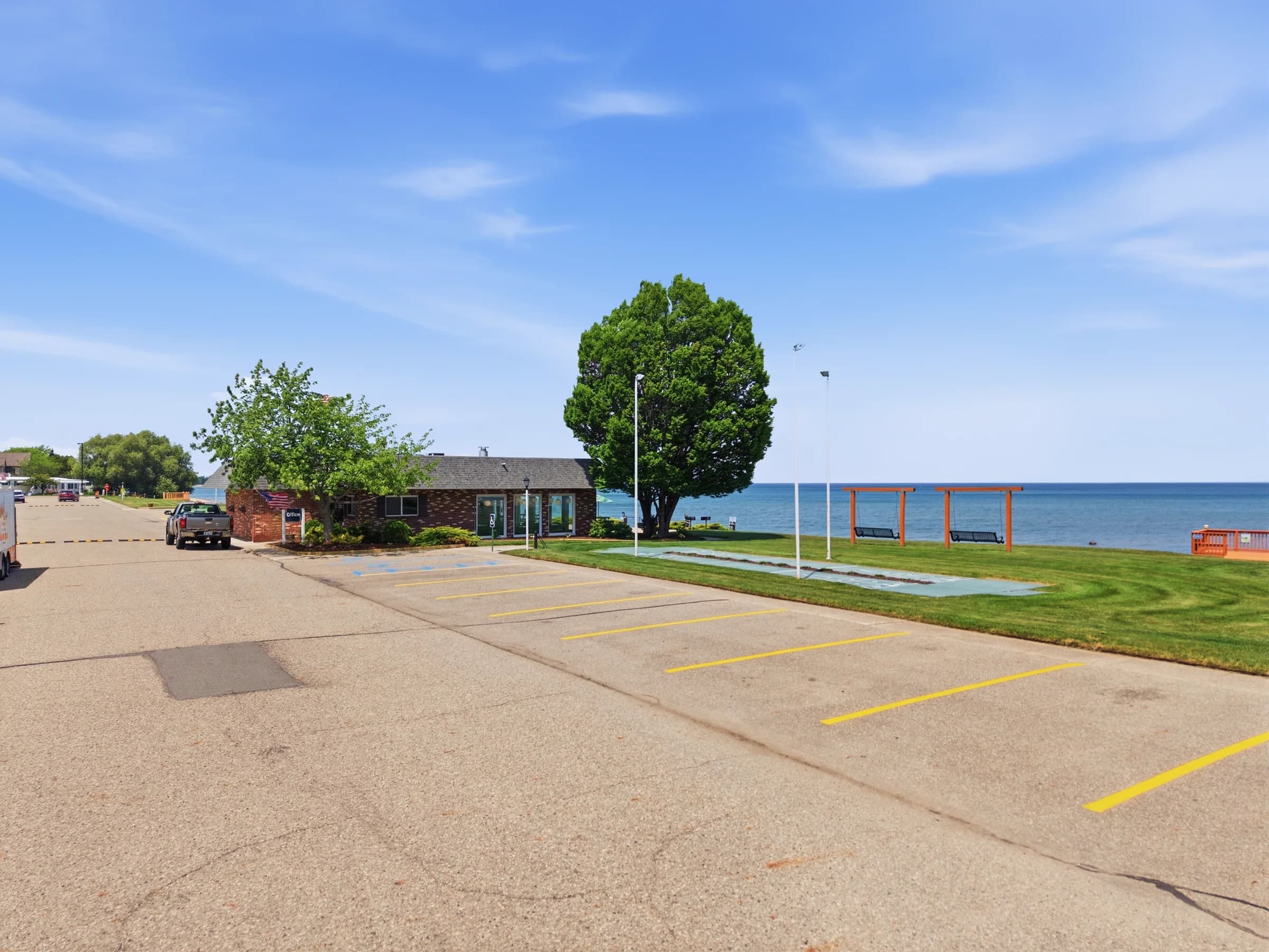 Huron Shores community grounds overlooking Lake Huron